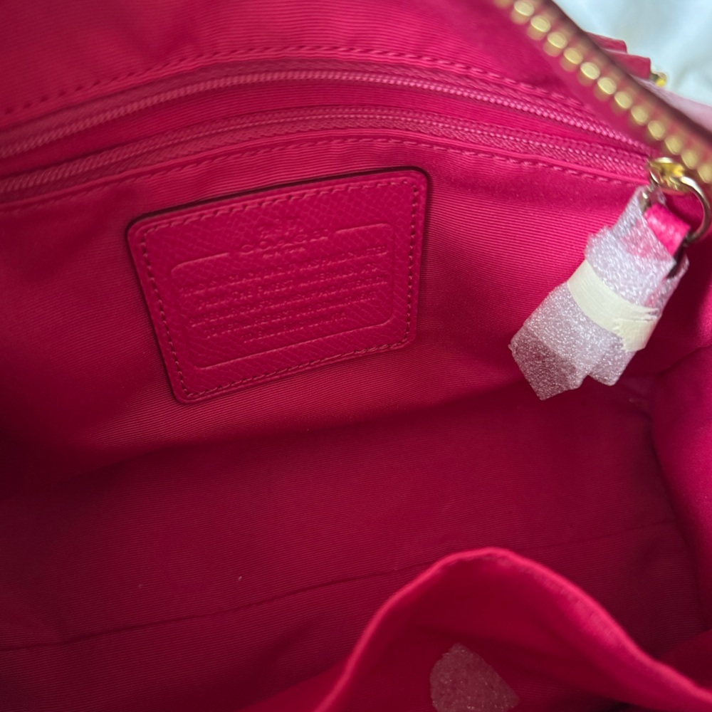 Coach Pink Leather Satchel - Picture 4 of 7